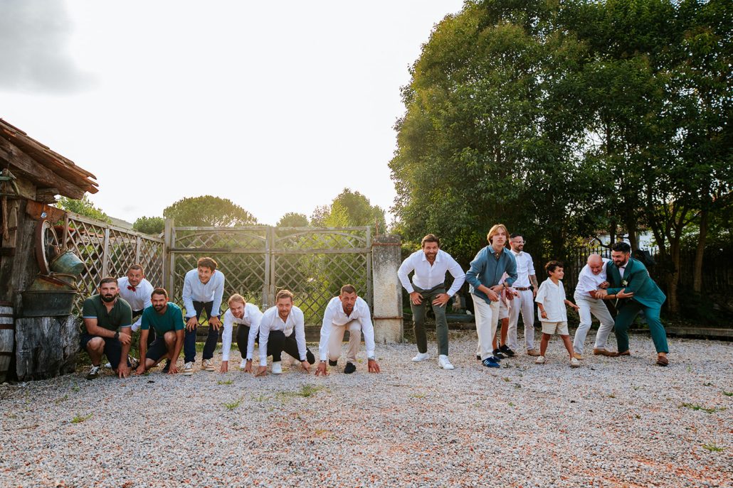 Lancer de bouquet pour hommes au Pays Basque DJ