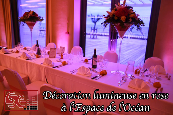 decoration lumineuse espace de l ocean anglet sud evenements sonorisation dj djette mariage pays basque wedding decoration lumineuse mise en lumieres rose ambiance domaine de reception