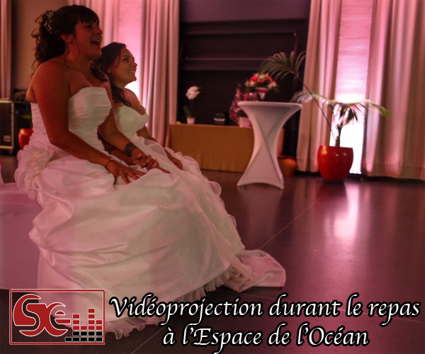 mariees mariage espace de l ocean sud evenements sonorisation mise en lumieres rose decoration lumineuse animations dj djette pays basque wedding bayonne pau bearn sud landes domaine de reception