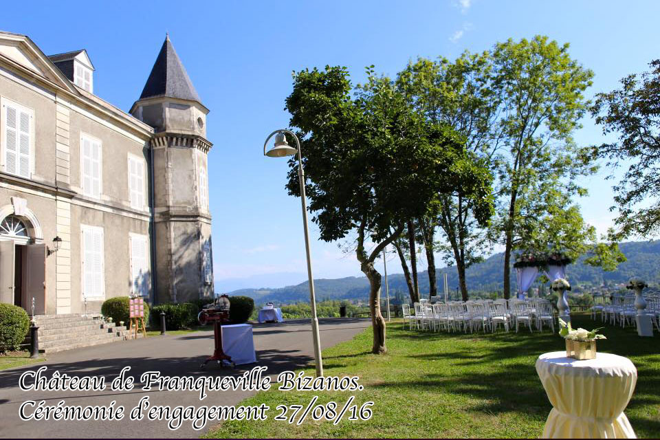 ceremonie engagement laique chateau de franqueville bizanos pau mariage dj 64 sud evenements