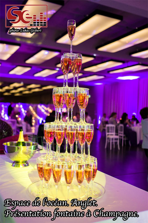 espace ocean anglet mariage presentation fontaine champagne