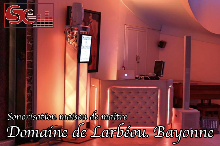 Domaine de Larbeou. Maison de maitre. Sonorisation