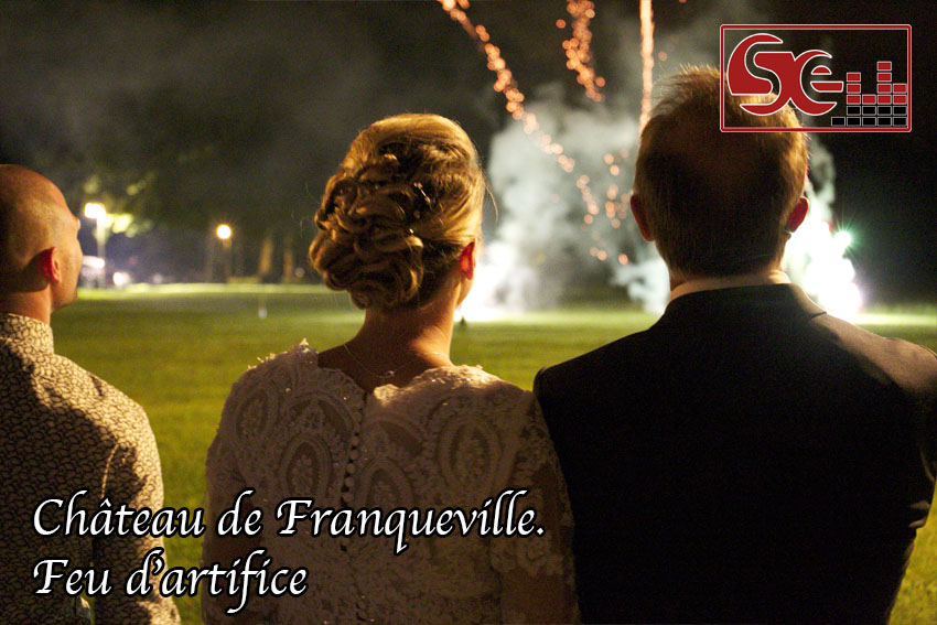 feu d artifice chateau de franqueville dj mariage bizanos