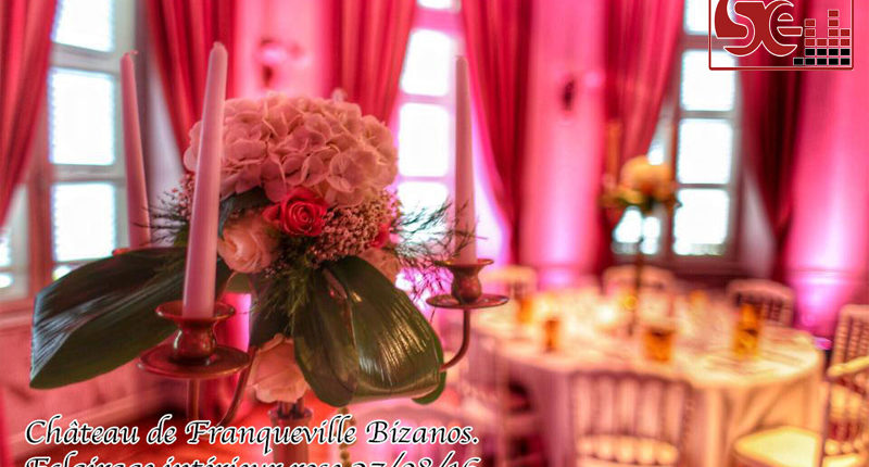 chateau de franqueville pau decoration rose ambiance romantique mariage
